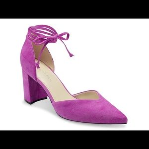Marc Fisher Cerana fuchsia magenta pink sweetheart toe block heel pump